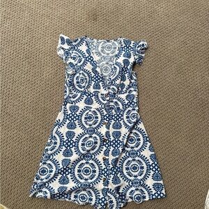 Blue and White Kids Dress